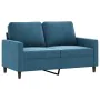 4-piece blue velvet sofa set by , Sofas - Ref: Foro24-3201953, Price: 748,71 €, Discount: %