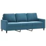 4-piece blue velvet sofa set by , Sofas - Ref: Foro24-3201953, Price: 748,71 €, Discount: %