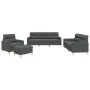 4-piece dark gray fabric sofa set with cushions by , Sofas - Ref: Foro24-3201545, Price: 656,97 €, Discount: %