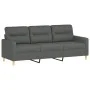 4-piece dark gray fabric sofa set with cushions by , Sofas - Ref: Foro24-3201545, Price: 656,97 €, Discount: %