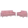 Zweiteiliges Samtsofa-Set in Rosa. von , Sofas - Ref: Foro24-3202017, Preis: 545,55 €, Rabatt: %
