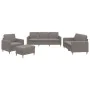 Juego de sofás con cojines 4 piezas tela gris taupe de , Sofás - Ref: Foro24-3202069, Precio: 649,37 €, Descuento: %