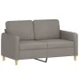 Sofagarnitur mit 4-teiligen Kissen, Stoff in Grau-Taupe. von , Sofas - Ref: Foro24-3202069, Preis: 649,37 €, Rabatt: %
