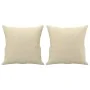 Juego de sofás con cojines 3 piezas tela crema de , Sofás - Ref: Foro24-3202112, Precio: 491,20 €, Descuento: %