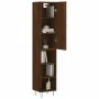 Tall oak brown plywood highboard 34.5x34x180 cm by , Sideboards - Ref: Foro24-3199016, Price: 84,65 €, Discount: %
