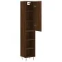 Tall oak brown plywood highboard 34.5x34x180 cm by , Sideboards - Ref: Foro24-3199016, Price: 84,65 €, Discount: %