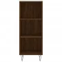 Tall oak brown plywood highboard 34.5x34x180 cm by , Sideboards - Ref: Foro24-3199016, Price: 84,65 €, Discount: %