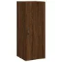 Tall oak brown plywood highboard 34.5x34x180 cm by , Sideboards - Ref: Foro24-3199016, Price: 84,65 €, Discount: %