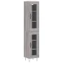 Tall gray Sonoma plywood sideboard 34.5x34x180 cm by , Sideboards - Ref: Foro24-3199463, Price: 105,98 €, Discount: %