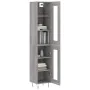 Tall gray Sonoma plywood sideboard 34.5x34x180 cm by , Sideboards - Ref: Foro24-3199463, Price: 105,98 €, Discount: %