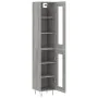 Tall gray Sonoma plywood sideboard 34.5x34x180 cm by , Sideboards - Ref: Foro24-3199463, Price: 105,98 €, Discount: %