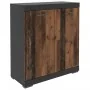 FMD Cómoda con 2 puertas gris y estilo antiguo 80x34,9x89,9 cm de , Armarios roperos - Ref: Foro24-447413, Precio: 137,36 €, ...