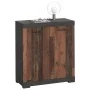 FMD Cómoda con 2 puertas gris y estilo antiguo 80x34,9x89,9 cm de , Armarios roperos - Ref: Foro24-447413, Precio: 137,36 €, ...
