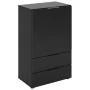 FMD Kommode mit Schublade und Türen schwarz 49,7x31,7x81,3 cm von , Schubladen - Ref: Foro24-447418, Preis: 156,07 €, Rabatt: %