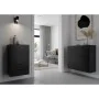 FMD Cómoda con cajón y puertas negro 49,7x31,7x81,3 cm de , Cajoneras - Ref: Foro24-447418, Precio: 156,07 €, Descuento: %