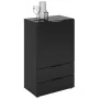 FMD Kommode mit Schublade und Türen schwarz 49,7x31,7x81,3 cm von , Schubladen - Ref: Foro24-447418, Preis: 156,07 €, Rabatt: %