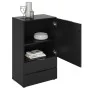 FMD Kommode mit Schublade und Türen schwarz 49,7x31,7x81,3 cm von , Schubladen - Ref: Foro24-447418, Preis: 156,07 €, Rabatt: %
