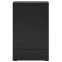 FMD Cómoda con cajón y puertas negro 49,7x31,7x81,3 cm de , Cajoneras - Ref: Foro24-447418, Precio: 156,07 €, Descuento: %