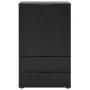 FMD Kommode mit Schublade und Türen schwarz 49,7x31,7x81,3 cm von , Schubladen - Ref: Foro24-447418, Preis: 156,07 €, Rabatt: %