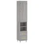 Tall gray Sonoma plywood sideboard 34.5x34x180 cm by , Sideboards - Ref: Foro24-3200247, Price: 104,44 €, Discount: %