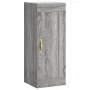 Tall gray Sonoma plywood sideboard 34.5x34x180 cm by , Sideboards - Ref: Foro24-3200247, Price: 104,44 €, Discount: %