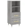 Tall gray Sonoma plywood sideboard 34.5x34x180 cm by , Sideboards - Ref: Foro24-3200247, Price: 104,44 €, Discount: %