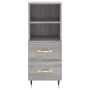 Tall gray Sonoma plywood sideboard 34.5x34x180 cm by , Sideboards - Ref: Foro24-3200247, Price: 104,44 €, Discount: %
