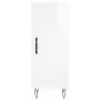 Tall white glossy plywood sideboard 34.5x34x180 cm by , Sideboards - Ref: Foro24-3198819, Price: 112,68 €, Discount: %