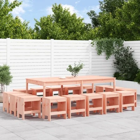 Juego de comedor de jardín 17 pzas madera maciza abeto Douglas de , Conjuntos de jardín - Ref: Foro24-3157732, Precio: 759,00...