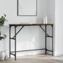Mesa consola madera de ingeniería roble ahumado 100x32x75 cm de , Mesas auxiliares - Ref: Foro24-834057, Precio: 42,27 €, Des...