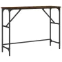 Engineered wood smoked oak console table 100x32x75 cm by , Side tables - Ref: Foro24-834057, Price: 42,27 €, Discount: %
