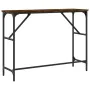 Mesa consola madera de ingeniería roble ahumado 100x32x75 cm de , Mesas auxiliares - Ref: Foro24-834057, Precio: 42,27 €, Des...