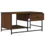 Mesa de centro madera de ingeniería roble marrón 85,5x51x45 cm de , Mesas de centro - Ref: Foro24-835343, Precio: 39,64 €, De...