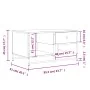 Engineered wood brown oak coffee table 85.5x51x45 cm by , Coffee table - Ref: Foro24-835343, Price: 39,64 €, Discount: %