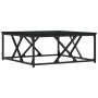 Mesa de centro madera contrachapada negro 70x70x30 cm de , Mesas de centro - Ref: Foro24-835369, Precio: 57,11 €, Descuento: %