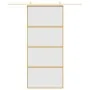 Schiebetür aus goldfarbenem ESG-Milchglas und Aluminium 90x205cm. von , Türen für zu Hause - Ref: Foro24-155182, Preis: 211,9...