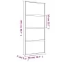 Schiebetür aus goldfarbenem ESG-Milchglas und Aluminium 90x205cm. von , Türen für zu Hause - Ref: Foro24-155182, Preis: 211,9...