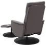 Sillón de masaje reclinable con reposapiés cuero sintético gris de , Sillones - Ref: Foro24-356559, Precio: 132,42 €, Descuen...