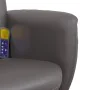 Sillón de masaje reclinable con reposapiés cuero sintético gris de , Sillones - Ref: Foro24-356559, Precio: 132,42 €, Descuen...
