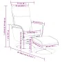Sillón de masaje reclinable con reposapiés cuero sintético gris de , Sillones - Ref: Foro24-356559, Precio: 132,42 €, Descuen...