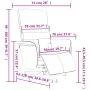 Massage-Fernsehsessel mit Fußstütze aus grauem Kunstleder. von , Sessel - Ref: Foro24-356713, Preis: 188,92 €, Rabatt: %
