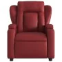 Sillón de masaje reclinable cuero sintético rojo tinto de , Sillones - Ref: Foro24-372438, Precio: 233,63 €, Descuento: %