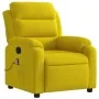 Sillón de masaje reclinable de terciopelo amarillo de , Sillones - Ref: Foro24-373518, Precio: 228,62 €, Descuento: %