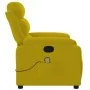 Sillón de masaje reclinable de terciopelo amarillo de , Sillones - Ref: Foro24-373518, Precio: 228,62 €, Descuento: %
