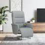 Massage-Fernsehsessel mit Fußstütze, hellgrauem Stoff. von , Sessel - Ref: Foro24-356573, Preis: 238,56 €, Rabatt: %
