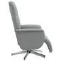 Sillón reclinable de masaje con reposapiés tela gris claro de , Sillones - Ref: Foro24-356573, Precio: 238,56 €, Descuento: %