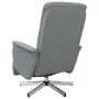 Sillón reclinable de masaje con reposapiés tela gris claro de , Sillones - Ref: Foro24-356573, Precio: 238,56 €, Descuento: %