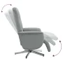 Massage-Fernsehsessel mit Fußstütze, hellgrauem Stoff. von , Sessel - Ref: Foro24-356573, Preis: 238,56 €, Rabatt: %