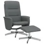 Sillón reclinable con reposapiés tela gris oscuro de , Sillones - Ref: Foro24-356571, Precio: 161,34 €, Descuento: %