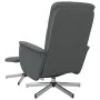 Sillón reclinable con reposapiés tela gris oscuro de , Sillones - Ref: Foro24-356571, Precio: 161,34 €, Descuento: %